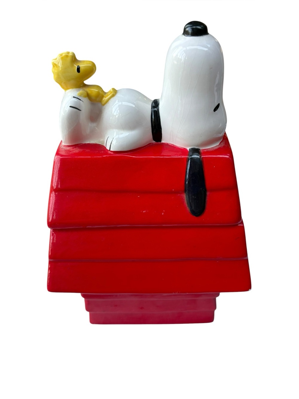 READ Peanuts Snoopy And Woodstock Breaktime Ceramic Cookie Jar